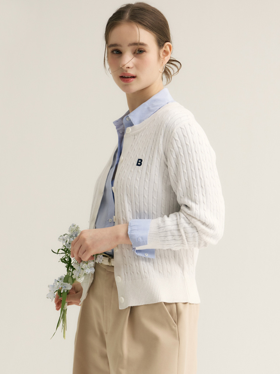 [LIMITED] CABEL CARDIGAN (FOR WOMAN) - WHITE